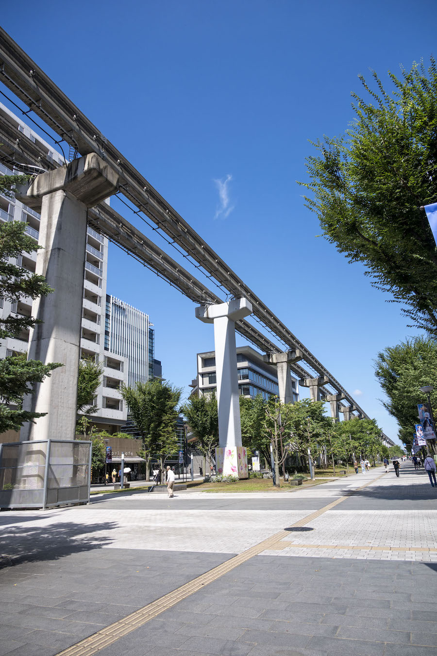 多摩モノレールの通る立川駅周辺