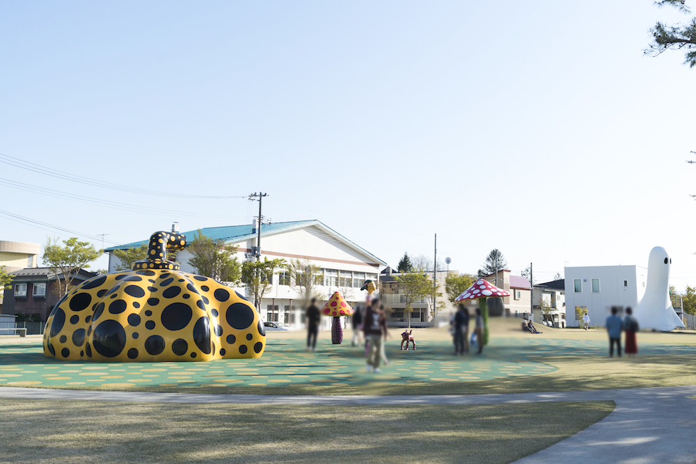 公園のように開かれた「アート広場」の様子