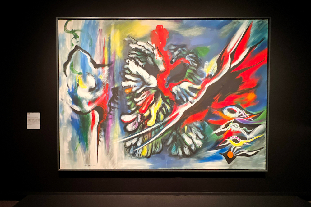 《反世界》/ 岡本太郎 (「展覧会 岡本太郎」(東京都美術館) での展示風景)