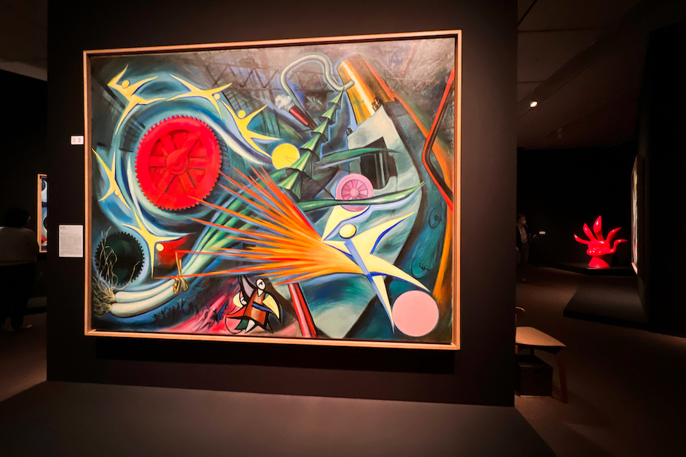 《重工業》 / 岡本太郎 (「展覧会 岡本太郎」(東京都美術館) 展示風景)