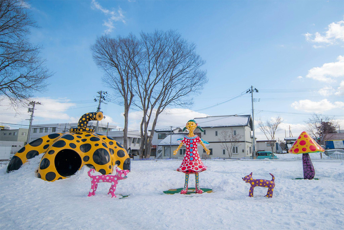 冬の「アート広場」の様子