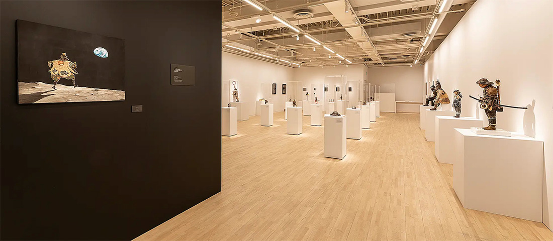 野口哲哉「this is not a samurai」(2022) 展示風景 (プレスリリースより)